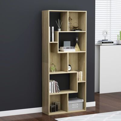 vidaXL Book Cabinet Sonoma Oak 67x24x161 cm Engineered Wood, sonoma oak vidaXL Book Cabinet Sonoma Oak 67x24x161 cm Engineered Wood