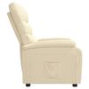 vidaXL Recliner Chair Cream Fabric