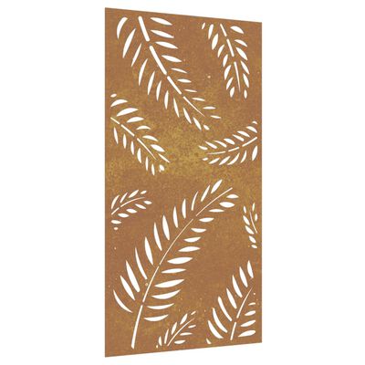 vidaXL Garden Wall Decoration 105x55 cm Corten Steel Leaf Design,  vidaXL Garden Wall Decoration 105x55 cm Corten Steel Leaf Design