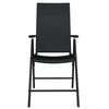 vidaXL 5 Piece Garden Dining Set Black