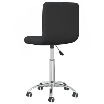 vidaXL Swivel Dining Chair Black Fabric, black vidaXL Swivel Dining Chair Black Fabric