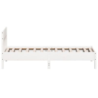 vidaXL Bed Frame without Mattress White 90x200 cm Solid Wood Pine, white vidaXL Bed Frame without Mattress White 90x200 cm Solid Wood Pine