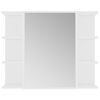 vidaXL 3 Piece Bathroom Furniture Set White Engineered Wood