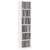 vidaXL CD Cabinet White 21x20x88 cm Engineered Wood