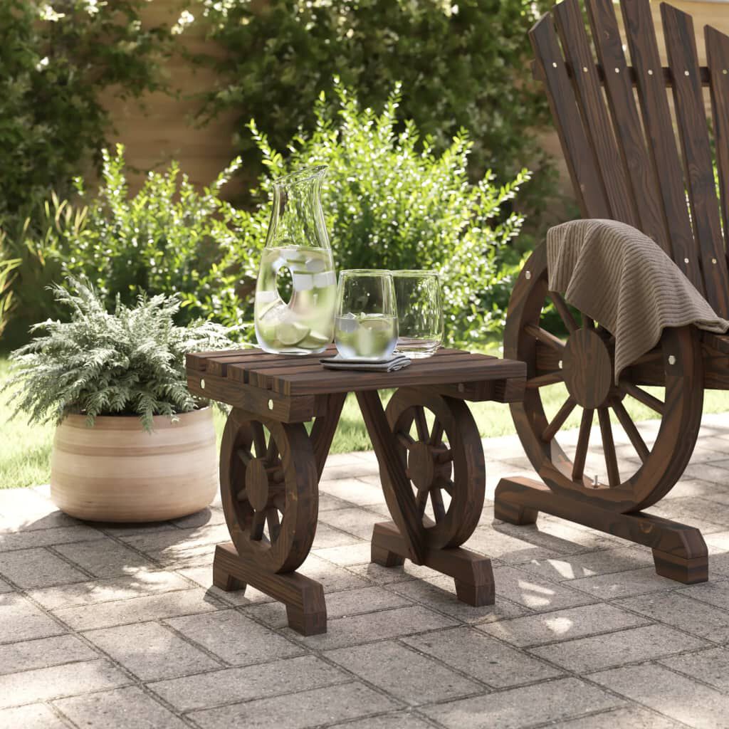 vidaXL Garden Footstool 40x36.5x38.5 cm Solid Wood Fir