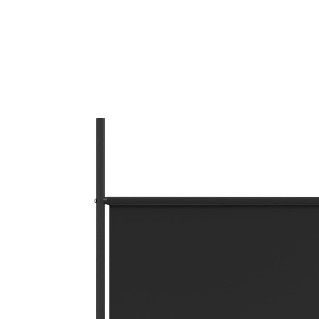 vidaXL 6-Panel Room Divider Black 300x200 cm Fabric