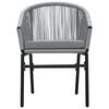 vidaXL 5 Piece Garden Dining Set Grey