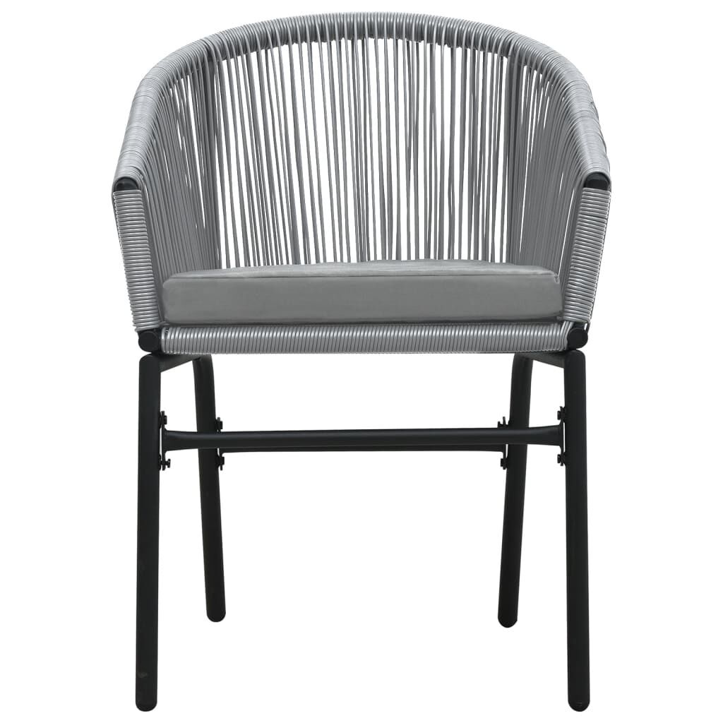 vidaXL 5 Piece Garden Dining Set Grey