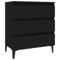 vidaXL Sideboard Black 60x35x69 cm Engineered Wood, black vidaXL Sideboard Black 60x35x69 cm Engineered Wood