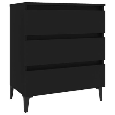 vidaXL Sideboard Black 60x35x69 cm Engineered Wood, black vidaXL Sideboard Black 60x35x69 cm Engineered Wood