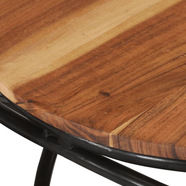 vidaXL Coffee Table Ø 55x40 cm Solid Wood Acacia
