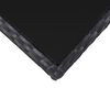 vidaXL 3 Piece Bistro Set with Cushions Poly Rattan Black