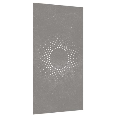 vidaXL Garden Wall Decoration 105x55 cm Corten Steel Sun Design