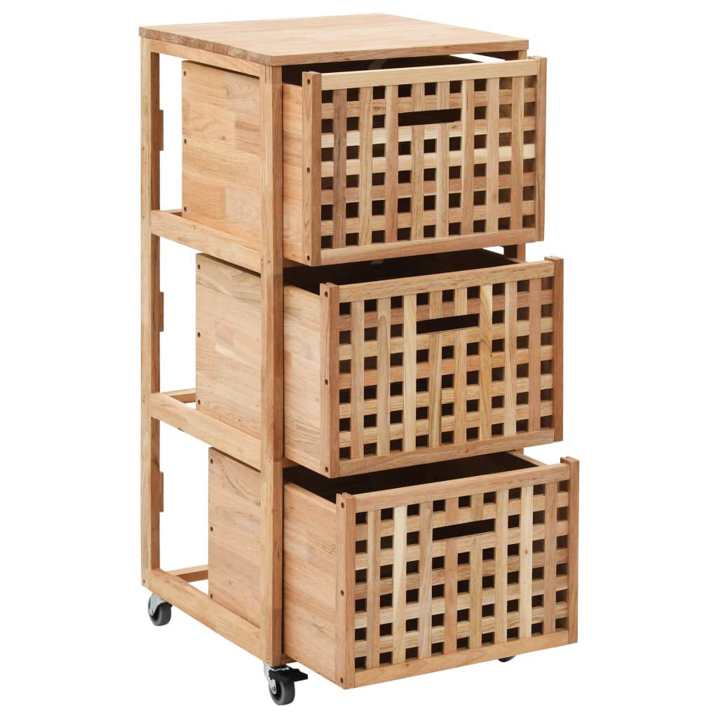 vidaXL Bathroom Cabinet 41x41x91 cm Solid Walnut Wood