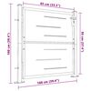 vidaXL Garden Gate 100x100 cm Stainless Steel