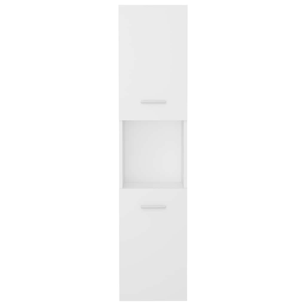 vidaXL Bathroom Cabinet White 30x30x130 cm Engineered Wood
