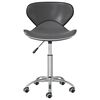 vidaXL Swivel Dining Chairs 6 pcs Grey Faux Leather