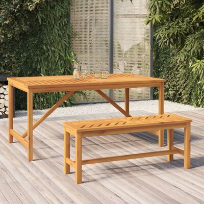 vidaXL Garden Bench 110 cm Solid Wood Acacia,  vidaXL Garden Bench 110 cm Solid Wood Acacia