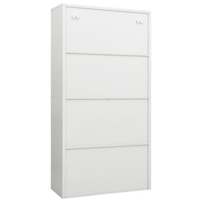 vidaXL Locker Cabinet White 90x40x180 cm Steel, white vidaXL Locker Cabinet White 90x40x180 cm Steel