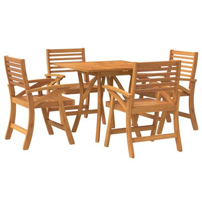 vidaXL 5 Piece Garden Dining Set Solid Wood Acacia