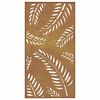 vidaXL Garden Wall Decoration 105x55 cm Corten Steel Leaf Design