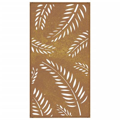 vidaXL Garden Wall Decoration 105x55 cm Corten Steel Leaf Design,  vidaXL Garden Wall Decoration 105x55 cm Corten Steel Leaf Design