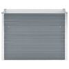 vidaXL Garden Raised Bed Galvanised Steel 100x40x77 cm Grey
