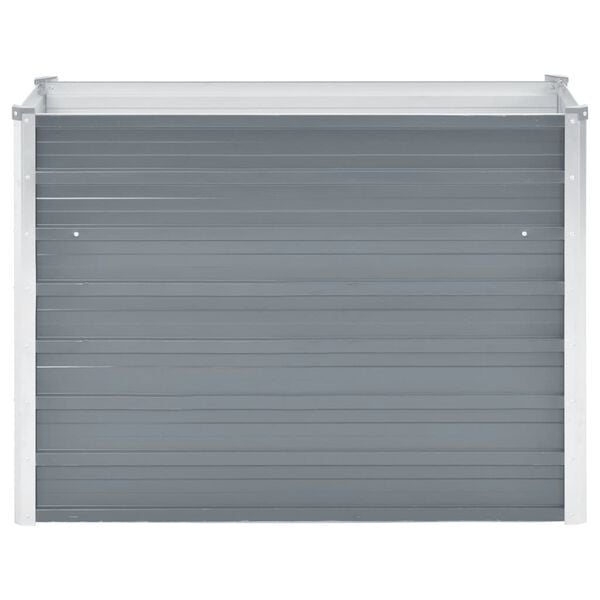 vidaXL Garden Raised Bed Galvanised Steel 100x40x77 cm Grey