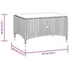 vidaXL 8 Piece Garden Lounge Set with Cushions Poly Rattan Black