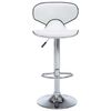 vidaXL Bar Stools 2 pcs White Faux Leather