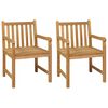 vidaXL 3 Piece Garden Dining Set 80x80 cm Solid Teak Wood