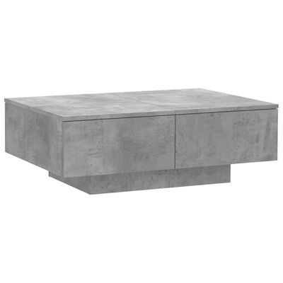 vidaXL Coffee Table Concrete Grey 90x60x31 cm Engineered Wood, concrete grey vidaXL Coffee Table Concrete Grey 90x60x31 cm Engineered Wood