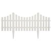 vidaXL White Lawn Divider 17 pcs / 10 m