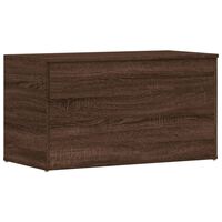 vidaXL Storage Chest Brown Oak 84x42x46 cm Engineered Wood, brown oak vidaXL Storage Chest Brown Oak 84x42x46 cm Engineered Wood