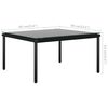 vidaXL 8 Piece Garden Lounge Set with Cushions Black PVC