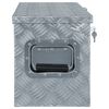 vidaXL Aluminium Box 80.5x22x22 cm Silver