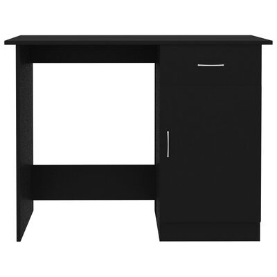 vidaXL Desk Black 100x50x76 cm Engineered Wood, black vidaXL Desk Black 100x50x76 cm Engineered Wood