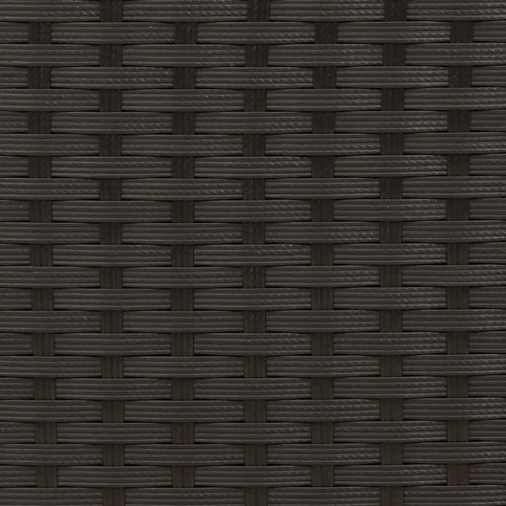 vidaXL Stackable Outdoor Chairs 2 pcs Poly Rattan Black