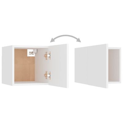 vidaXL Bedside Cabinets 2 pcs White 30.5x30x30 cm Engineered Wood, white vidaXL Bedside Cabinets 2 pcs White 30.5x30x30 cm Engineered Wood