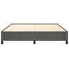 vidaXL Bed Frame without Mattress Dark Grey 180x200 cm Super King Velvet