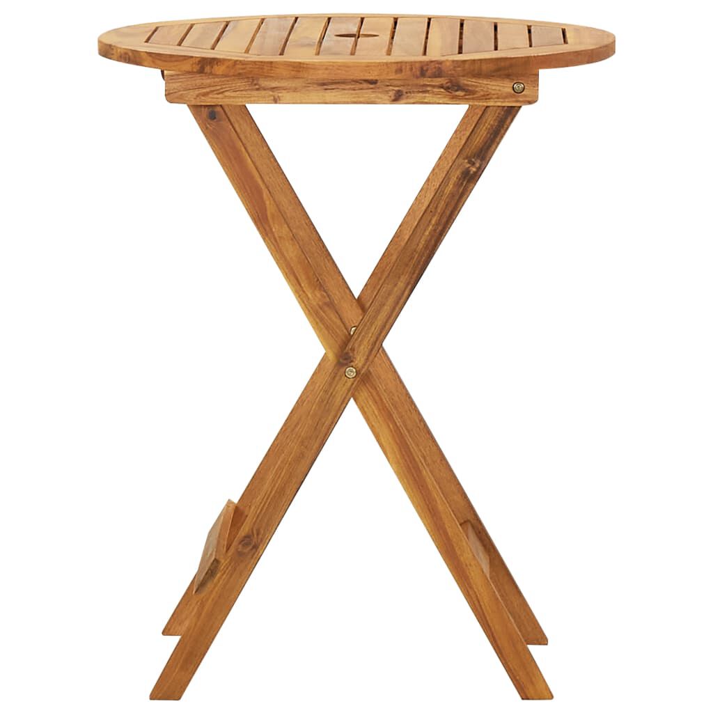 vidaXL 3 Piece Folding Garden Dining Set Solid Acacia Wood