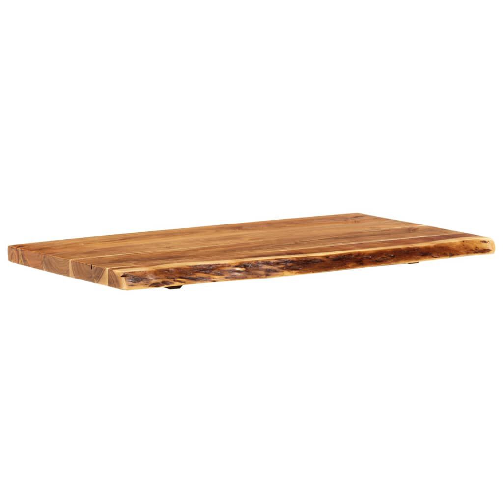 vidaXL Bathroom Vanity Top Solid Acacia Wood 100x52x3.8 cm