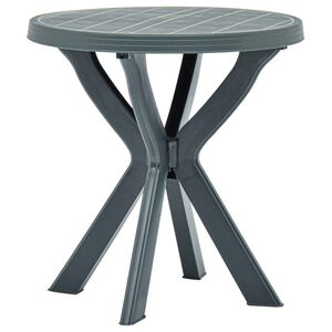 vidaXL Bistro Table Green &Oslash;70 cm Plastic