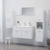 vidaXL Bathroom Cabinet White 30x30x130 cm Engineered Wood