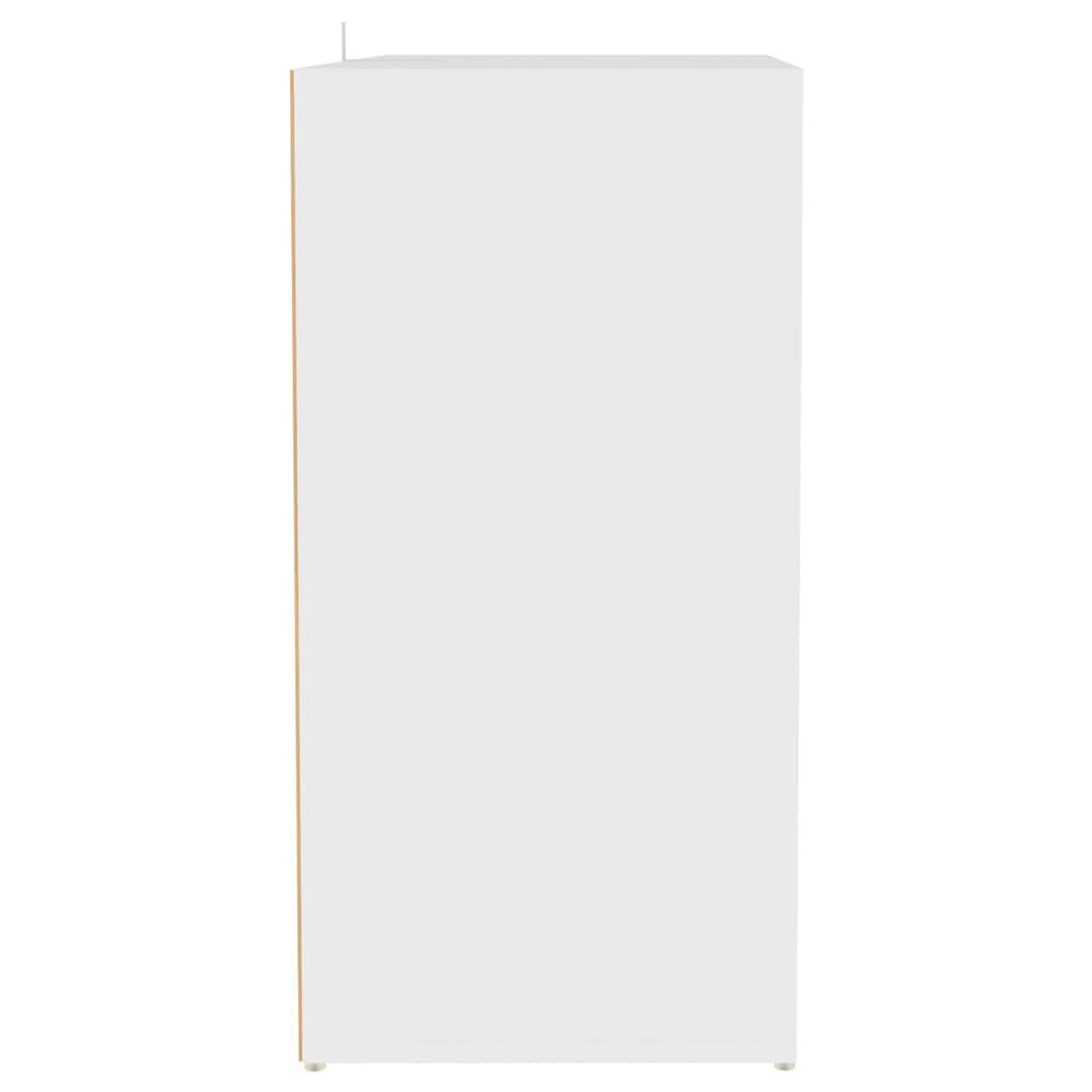 vidaXL Shoe Cabinet White 60x35x70 cm Engineered Wood