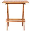 vidaXL Folding Bistro Table 60x60x65 cm Solid Teak Wood