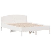 vidaXL Bed Frame without Mattress White 120x200 cm Solid Wood Pine, white vidaXL Bed Frame without Mattress White 120x200 cm Solid Wood Pine