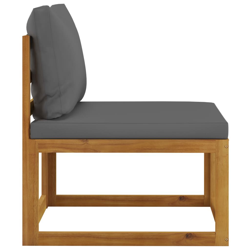 vidaXL 3 Piece Garden Lounge Set with Cushions Solid Acacia Wood