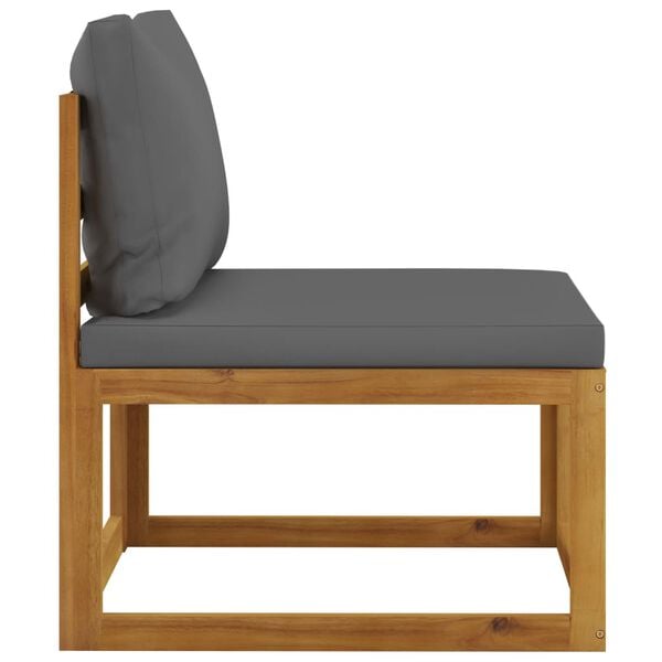 vidaXL 3 Piece Garden Lounge Set with Cushions Solid Acacia Wood