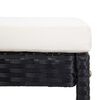 vidaXL 5 Piece Outdoor Bar Set Poly Rattan and Glass Black